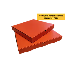 Caja Pizza Roja Lisa - Personalizable