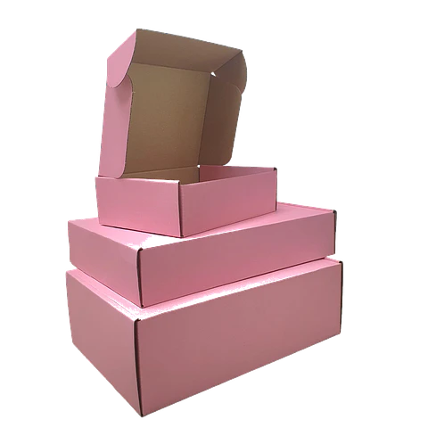 OFERTA CYBER DAY!!! Caja Cartón Multiuso Autoarmable Rosada 
