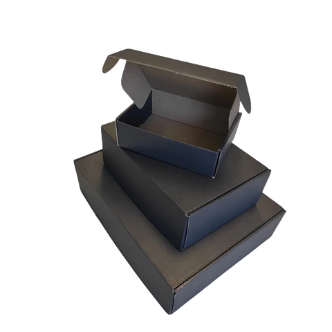 OFERTA CYBER DAY!!! Caja Cartón Multiuso Autoarmable Negra  