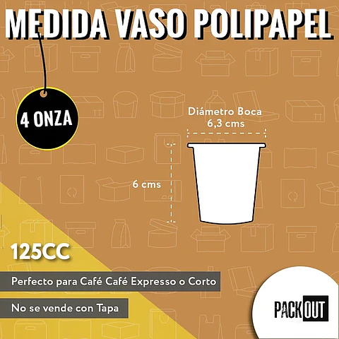 OFERTA CYBER DAY!!! Vaso Café Polipapel Diseño Coffee Lover 