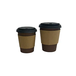 OFERTA CYBER DAY!!! Vaso Café Polipapel Chocolate con Tapa + Manga