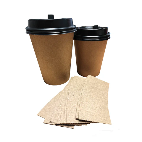 OFERTA CYBER DAY!!! Vaso Café Polipapel Kraft con Tapa + Manga