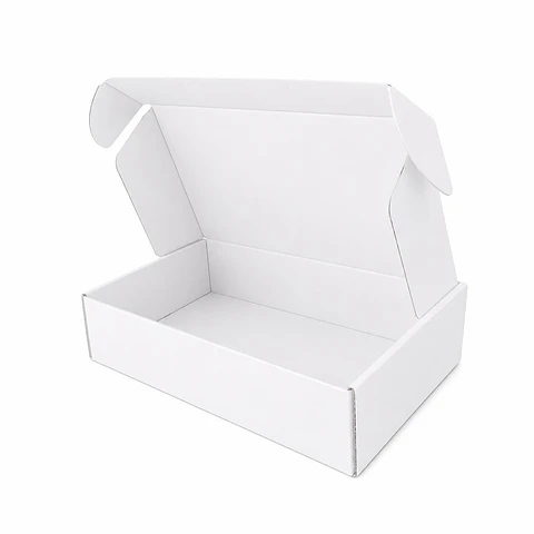 Caja Cartón Multiuso Autoarmable Blanca