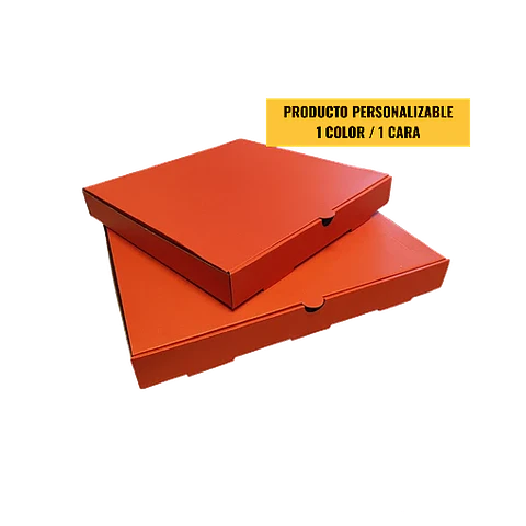 Caja Pizza Roja Lisa - Personalizable