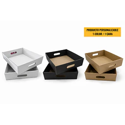 Bandeja Autoarmable Microcorrugado Desayunos/Regalos/Otros - Personalizable