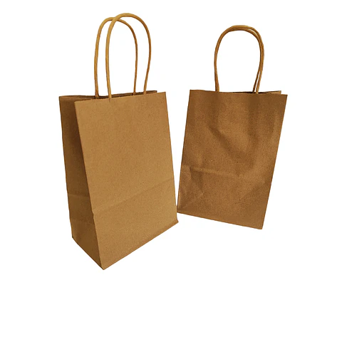 WINTER SALE!! Bolsa Kraft con Manilla 100 Unidades
