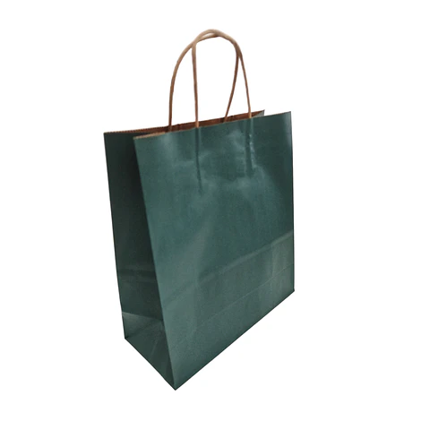 WINTER SALE!! Bolsa Kraft Verde o Roja con Manilla 100 Unidades