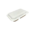WINTER SALE!! Envase Multiuso Compostable 2 Divisiones 900cc - 100 Unidades