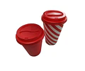 WINTER SALE!! Tapa Roja Vaso Polipapel 100 Unidades