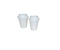 WINTER SALE!! Vaso Compostable Bagazo + Tapa Compostable Bagazo - 100 Unidades
