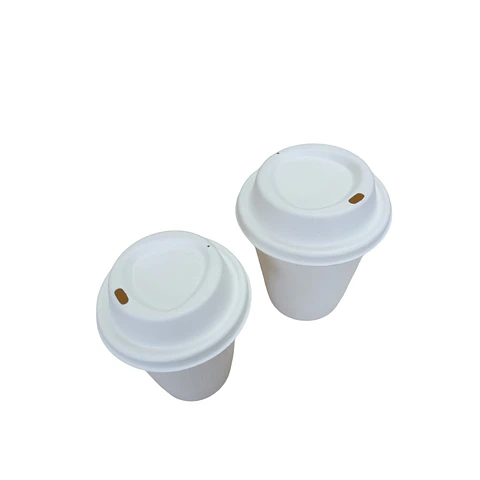 WINTER SALE!! Vaso Compostable Bagazo + Tapa Compostable Bagazo - 100 Unidades
