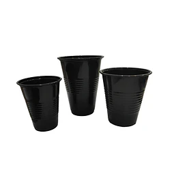 WINTER SALE!! Vaso Plástico Negro Bebidas Frías  100 unidades