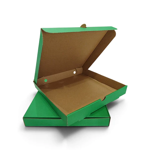 Caja Pizza Verde Lisa