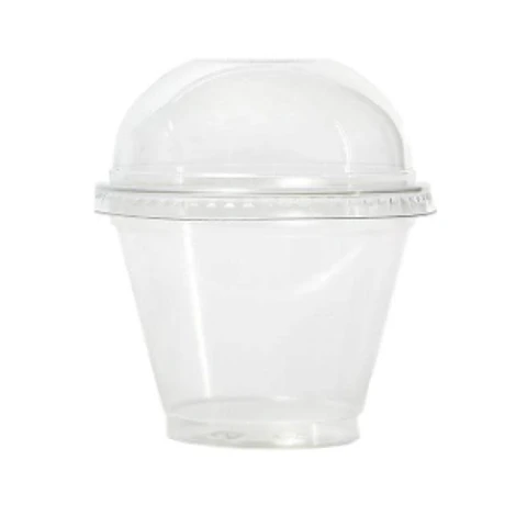 OFERTA CYBER DAY!!! Vaso Transparente PET + Tapa Domo S/Agujero 