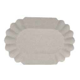 Bandeja / Plato Ovalado compostable 
