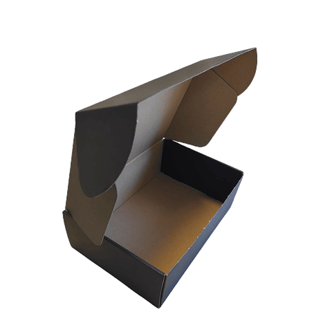 Caja Cartón Multiuso Autoarmable Negra 50 Unidades