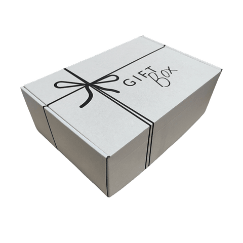 OFERTA MAYORISTA!!! Caja Cartón Microcorrugado Autoarmable GIFT BOX Color Blanco 500 Unidades