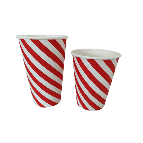 Vaso Polipapel Bebidas Frias Bicolor 100 Unidades