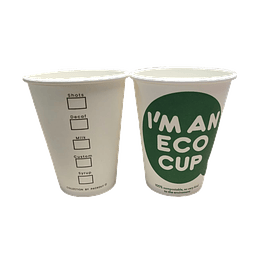 Vaso Café Polipapel COMPOSTABLE Diseño ECO CUP