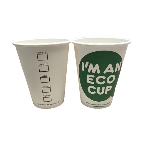 Vaso Café Polipapel COMPOSTABLE Diseño ECO CUP