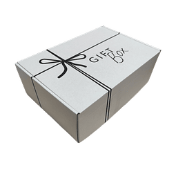 Caja Cartón Microcorrugado Autoarmable GIFT BOX Color Blanco