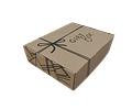 PACK X MAYOR!!! Caja Cartón Microcorrugado Autoarmable GIFT BOX c/Diseño Color Kraft