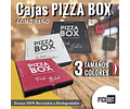 Caja PIZZA BOX Roja PACKOUT 50 Unidades