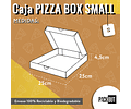 Caja Pizza Cartón Micro Corrugado Kraft 50 Unidades