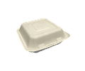 OFERTA MAYORISTA!!! Envase Cuadrado Grande Comida 1.200cc - Bagazo Compostable 500 Unidades