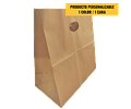 OFERTA MAYORISTA!!! Bolsa Kraft Delivery con Agujero  1000 unidades