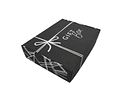 PACK X MAYOR!!! Caja Cartón Microcorrugado Autoarmable GIFT BOX c/Diseño Color Negro 200 unidades