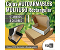 OFERTA MAYORISTA!!  Caja Cartón Multiuso Autoarmable Negra 500 Unidades