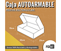 PACK OFERTA x MAYOR Caja Cartón Multiuso Autoarmable Blanca 200 Unidades