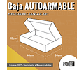 PACK x MAYOR!!! Caja Cartón Microcorrugado Multiuso Autoarmable Gris 200 Unidades