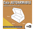 PACK X MAYOR!!! Caja Cartón Microcorrugado Autoarmable GIFT BOX c/Diseño Color Negro 200 unidades