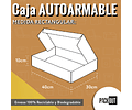 Caja Cartón Microcorrugado Autoarmable GIFT BOX c/Diseño Color Negro 50 Unidades