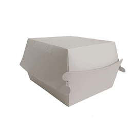 Caja Blanca  Hamburguesa 100 Unidades