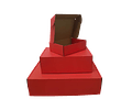 Caja Cartón Multiuso Autoarmable Roja 50 Unidades