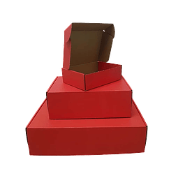 PACK x MAYOR!!! Caja Cartón Multiuso Autoarmable Roja 200 Unidades