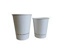 OFERTA MAYORISTA!!! Vaso Café COMPOSTABLE Blanco / Caja 1.000 unidades