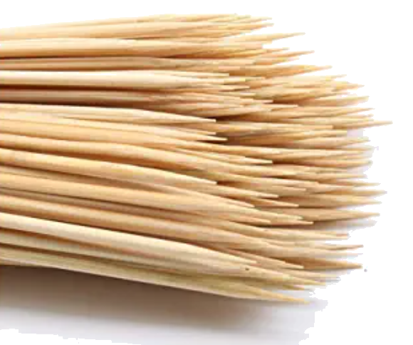 Pincho Nudo Brocheta Madera 12 cm (50 un)