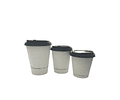 OFERTA MAYORISTA!! Vaso Café Compostable  + Tapa Compostable PLA 1000 Unidades