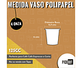 PACK x MAYOR!!! Vaso Café COMPOSTABLE Blanco 