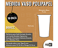 Vaso Café Polipapel Negro 100 unidades