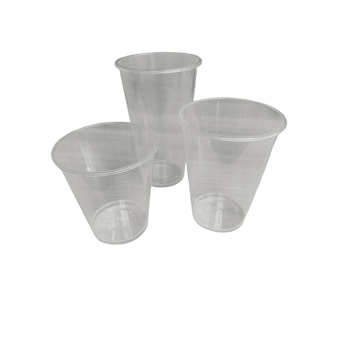 Vaso Reutilizable Transparente  100 Unidades