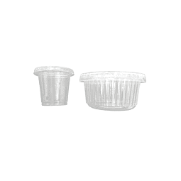 OFERTA MAYORISTA!!! Pocillo Salsero  Compostable PLA  C/Tapa Compostable 2.500 Unidades 