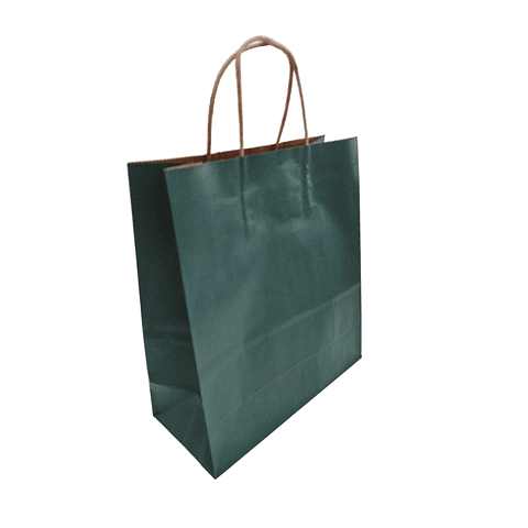 PACK OFERTA x MAYOR!!! Bolsa Kraft Verde o Roja con Manilla 300 Unidades