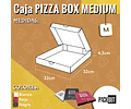 BLACK WEEK!!! Caja Pizza Box Yellow 300 Unidades