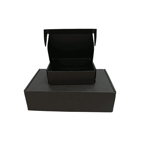 PACK OFERTA x MAYOR Caja Cartón Multiuso Autoarmable Negra 200 Unidades