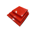 Caja Pizza Revestida GLOSSY Roja 50 Unidades